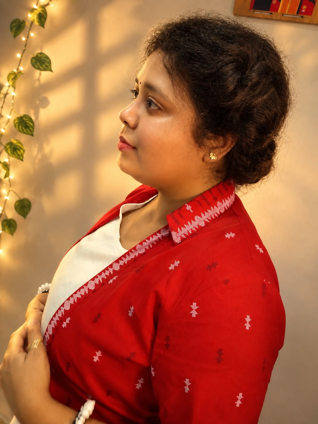 KOROBI — (JAMDANI PRINT )A Contemporary Bengali Classic - Image 7