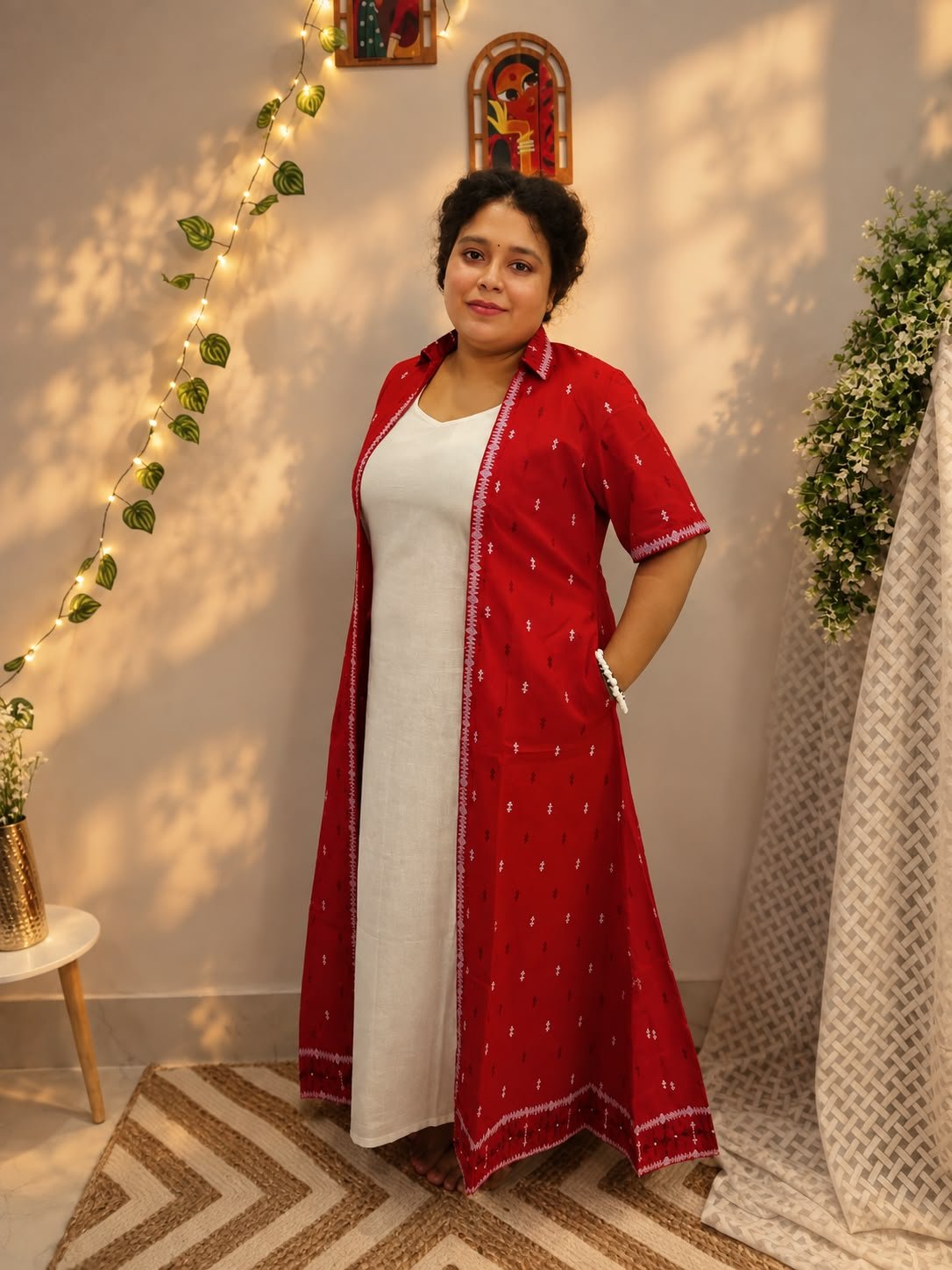 KOROBI — (JAMDANI PRINT )A Contemporary Bengali Classic - Image 4